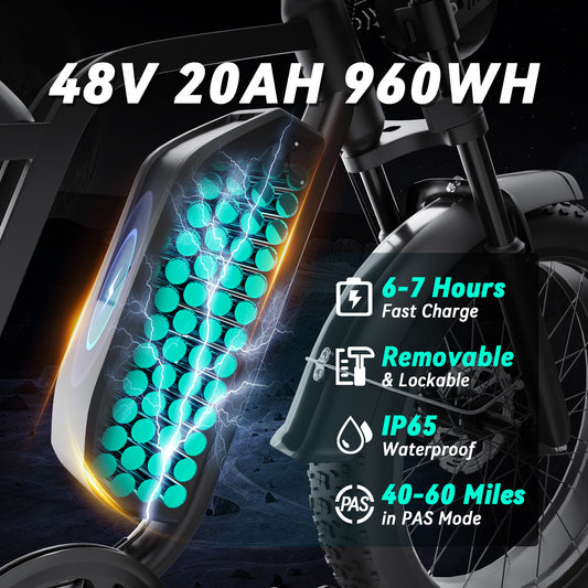 SU8 Fatbike 20×4.0 – 48 V 20 Ah – Hydraulische Schijfremmen