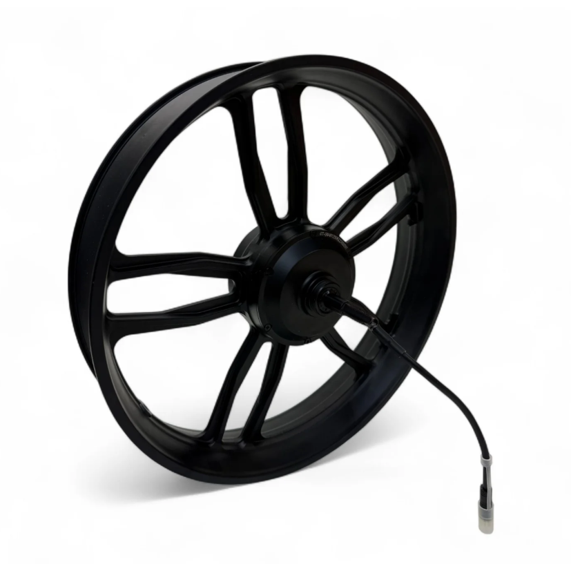 Achtervelg met Motor 250W – Voor V20 Fatbike – Zwart – Kabel Rechts